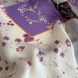 Violetta-háčkovaný šátek (100% hedvábí - 68cm)