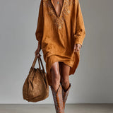 Lorena | Midi šaty s dlouhým rukávem