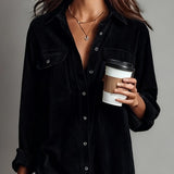 Novi | Midi šaty s náprsními kapsami