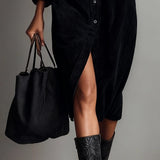 Novi | Midi šaty s náprsními kapsami