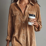 Novi | Midi šaty s náprsními kapsami