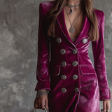 Vendula | Dlouhé blazer maxi šaty