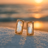 Zlaté stříbrné náušnice 925