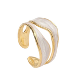 Antický prsten z bílého zlata