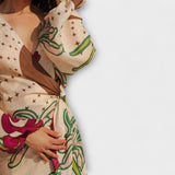 Iveta | Dovolená maxi tunika se zavazováním v pase