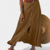 Klára - Poloprůhledná midi sukně s rozparkem