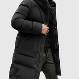 Jan – Prošívaný dlouhý kabát s kapucí