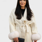 Dagmar™ | Elegantní kabát s eko kožešinou