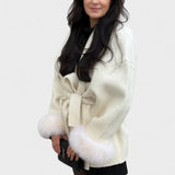 Dagmar™ | Elegantní kabát s eko kožešinou