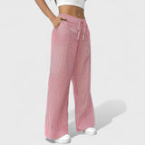 Dominique - Pohodlné Široké Kalhoty