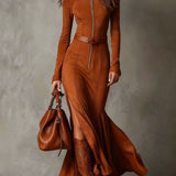 Tayli | Maxi šaty se zipem