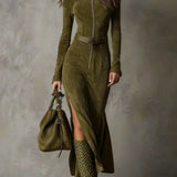 Tayli | Maxi šaty se zipem