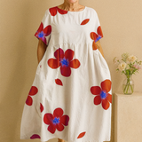 Divoké květiny Glow – Šaty s krytím bříška