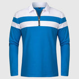 Libuše- Elegantní svetr se zipem a pruhy