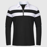 Libuše- Elegantní svetr se zipem a pruhy